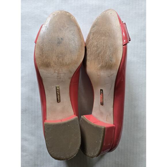 Louise et Cie Women's 'Brianna' Buckle Toe Pump Pink patent leather, US 8.5 - Picture 7 of 12